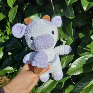 Peluche vache personnalisable