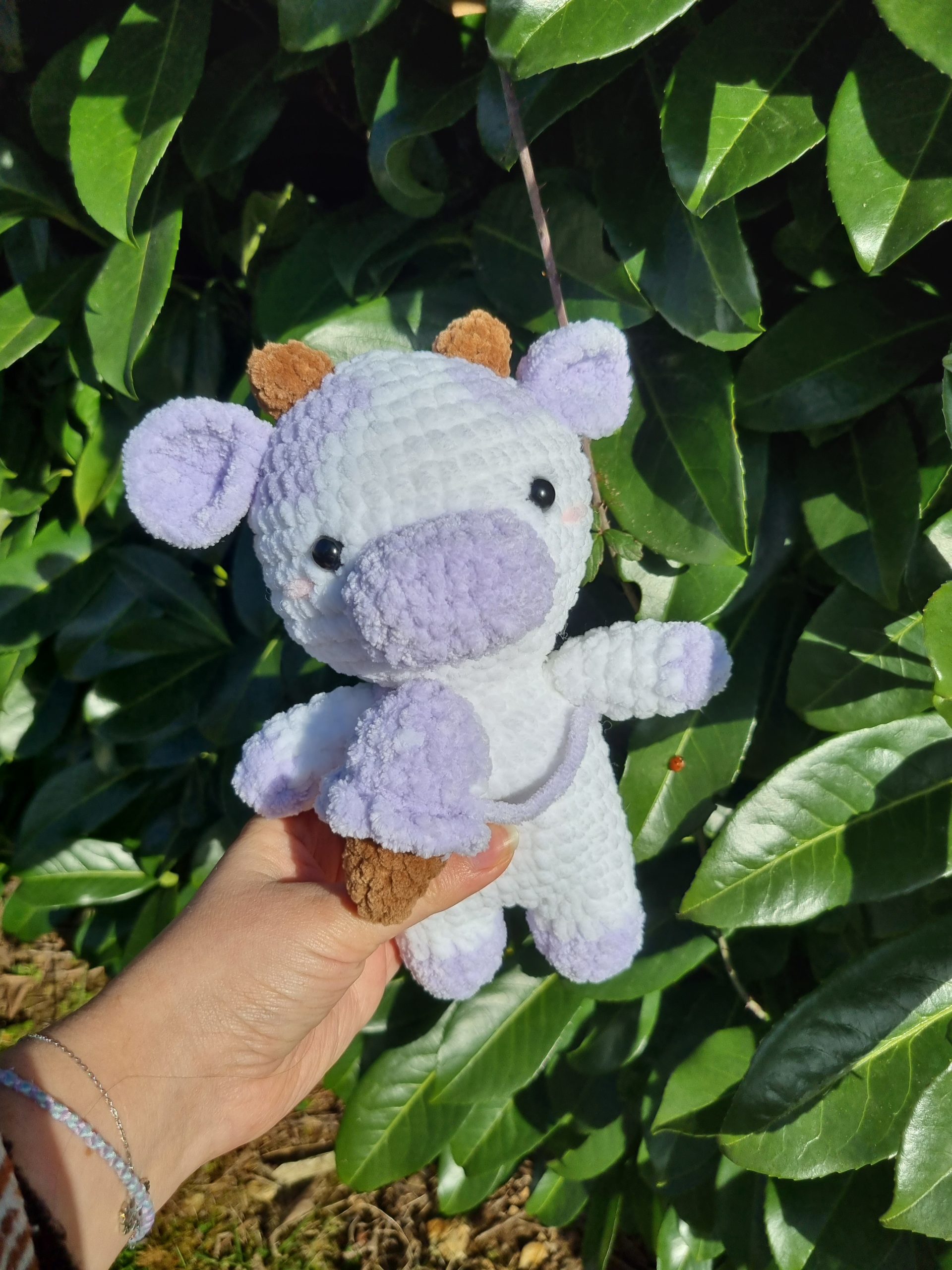 Peluche vache personnalisable